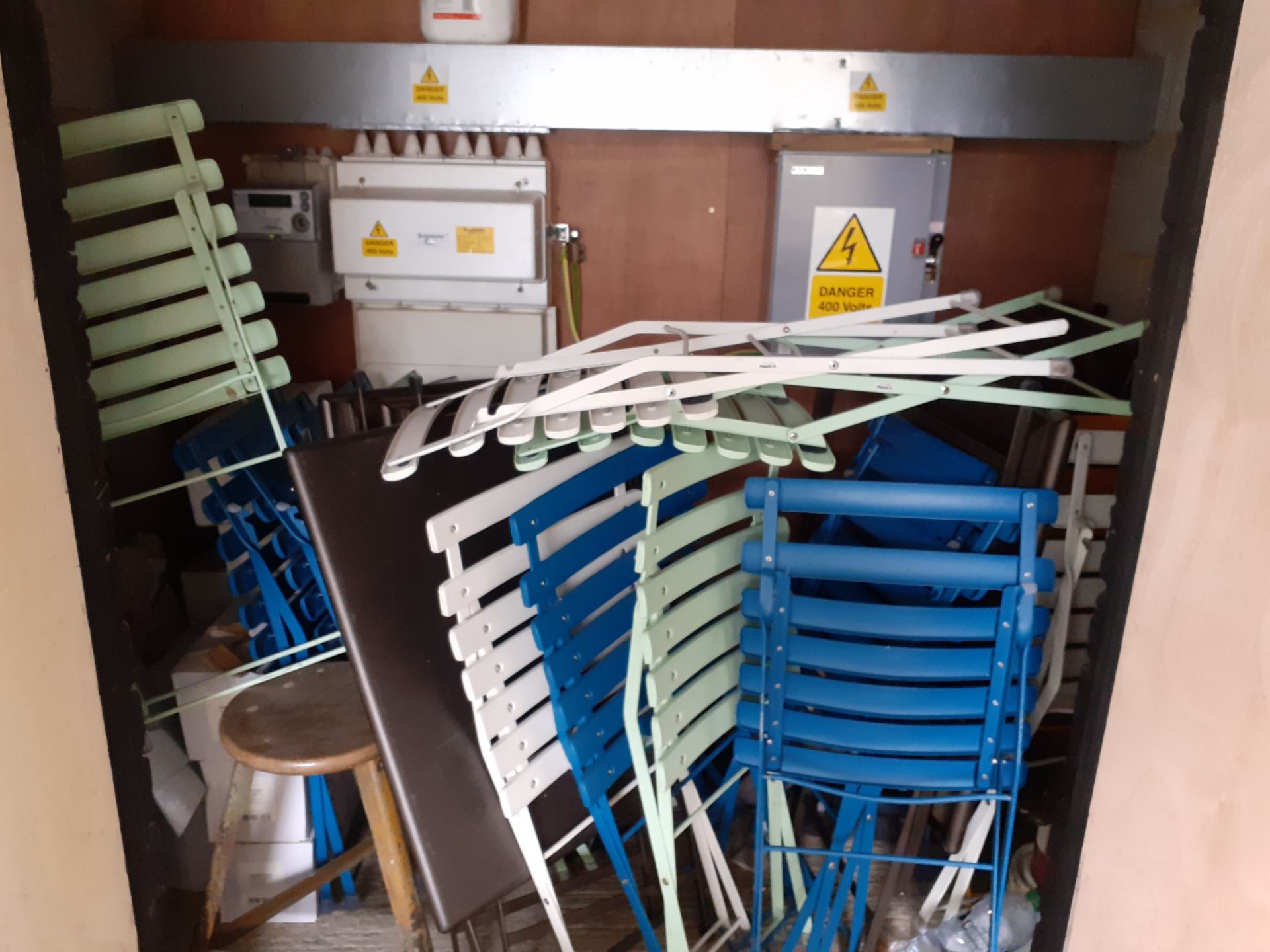 9 x Emu Folding Tables with Quantity of chairs - Image 3 of 3