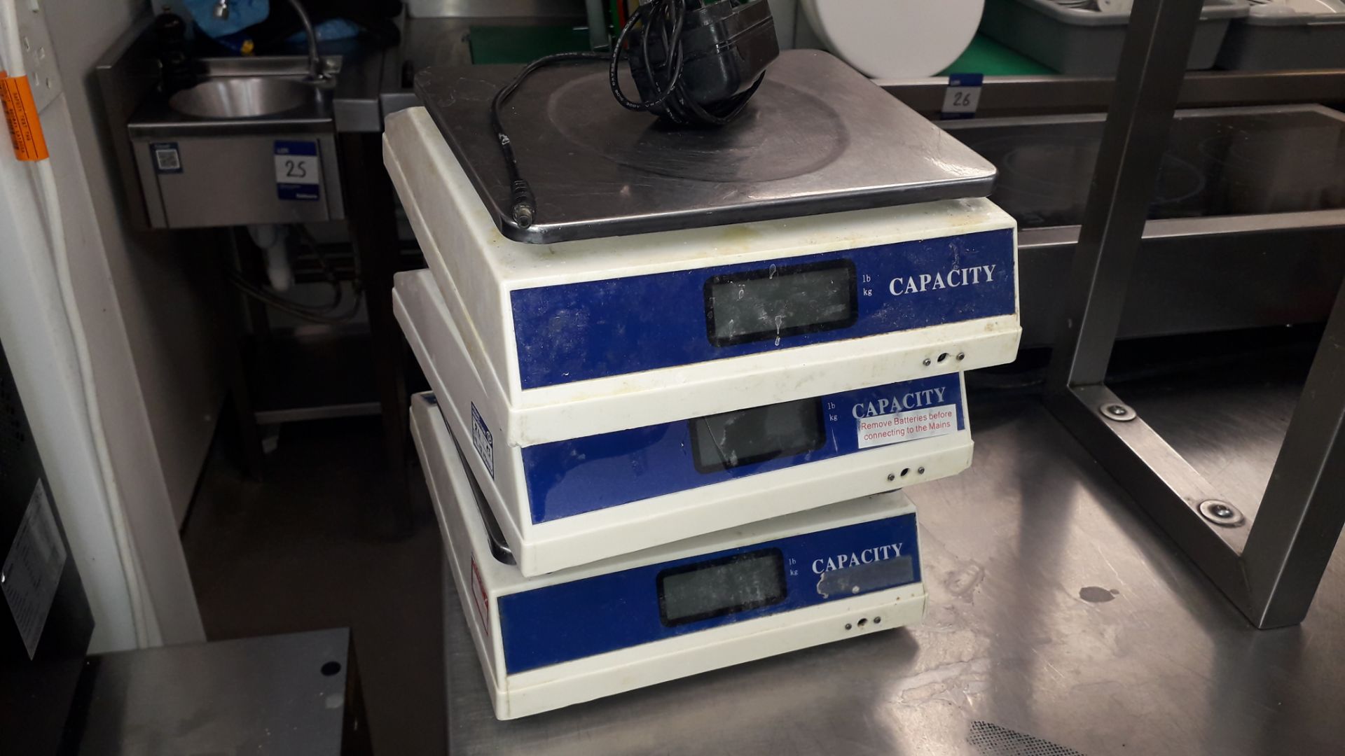 3 x Genware NACS06 6kg Electronic Platform Scales - Image 2 of 2