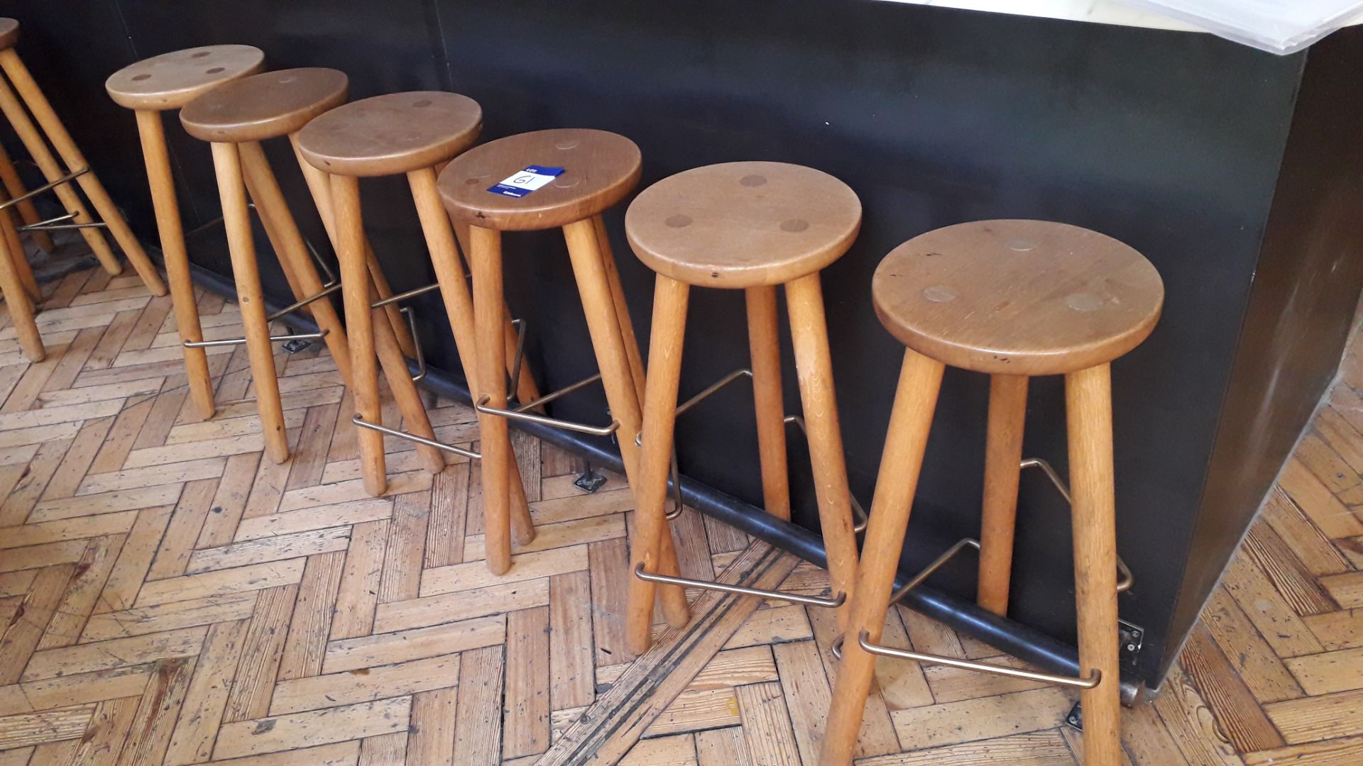 6 x Timber Bar Stools