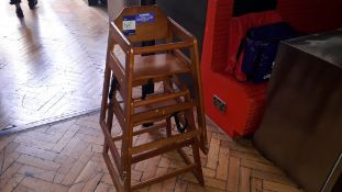 2 x Bolero Wooden High Chairs