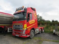 Volvo 17 Plate FH 500 Tractor Unit and BMI 40CuYD Half Pipe Trailer