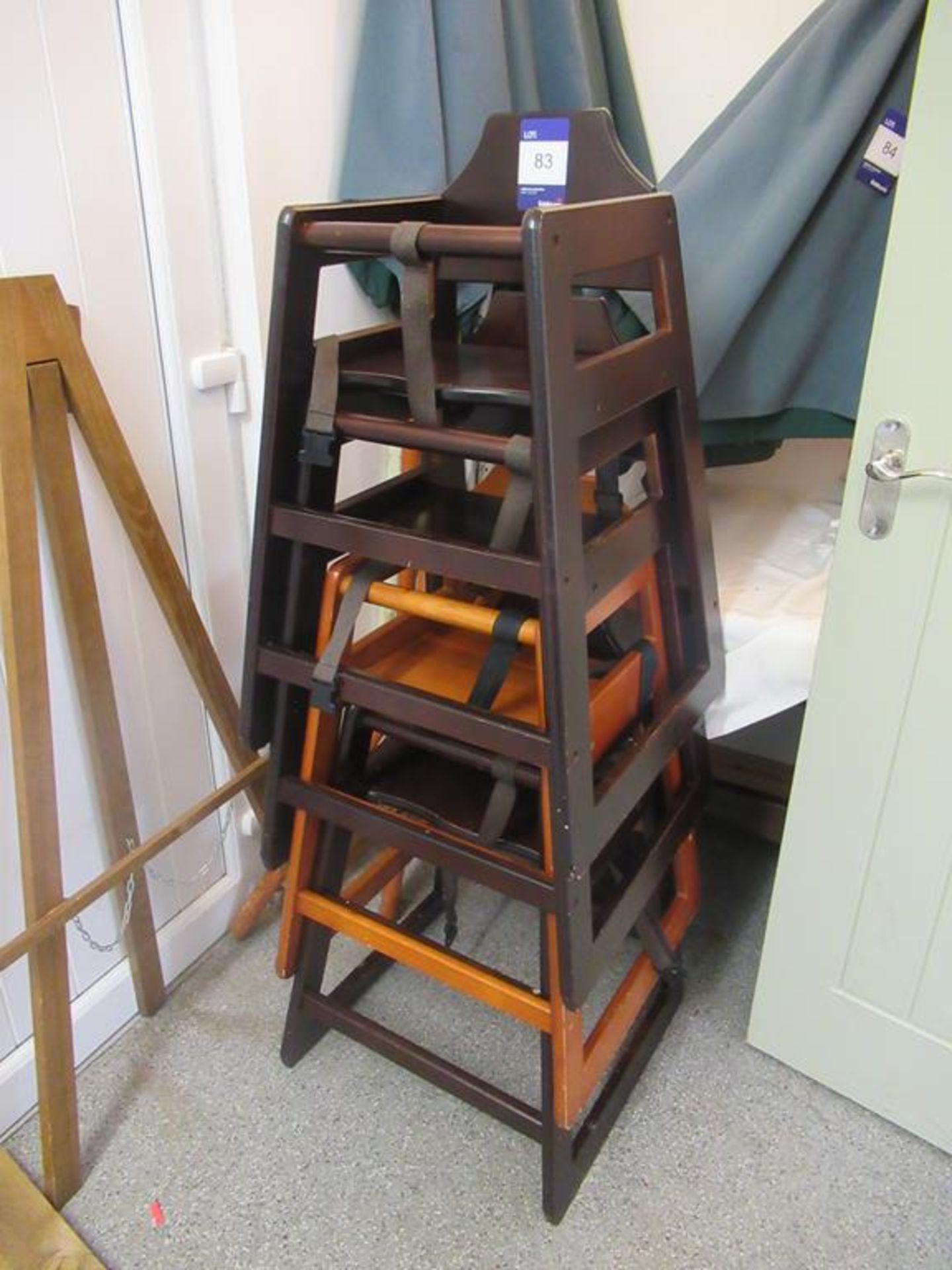 4 x Bolero Wooden Highchairs