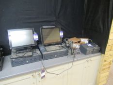 2 x EPOS Till Systems incl Touchscreen, keyboards, 3 x Epson Cheque Printers, etc.