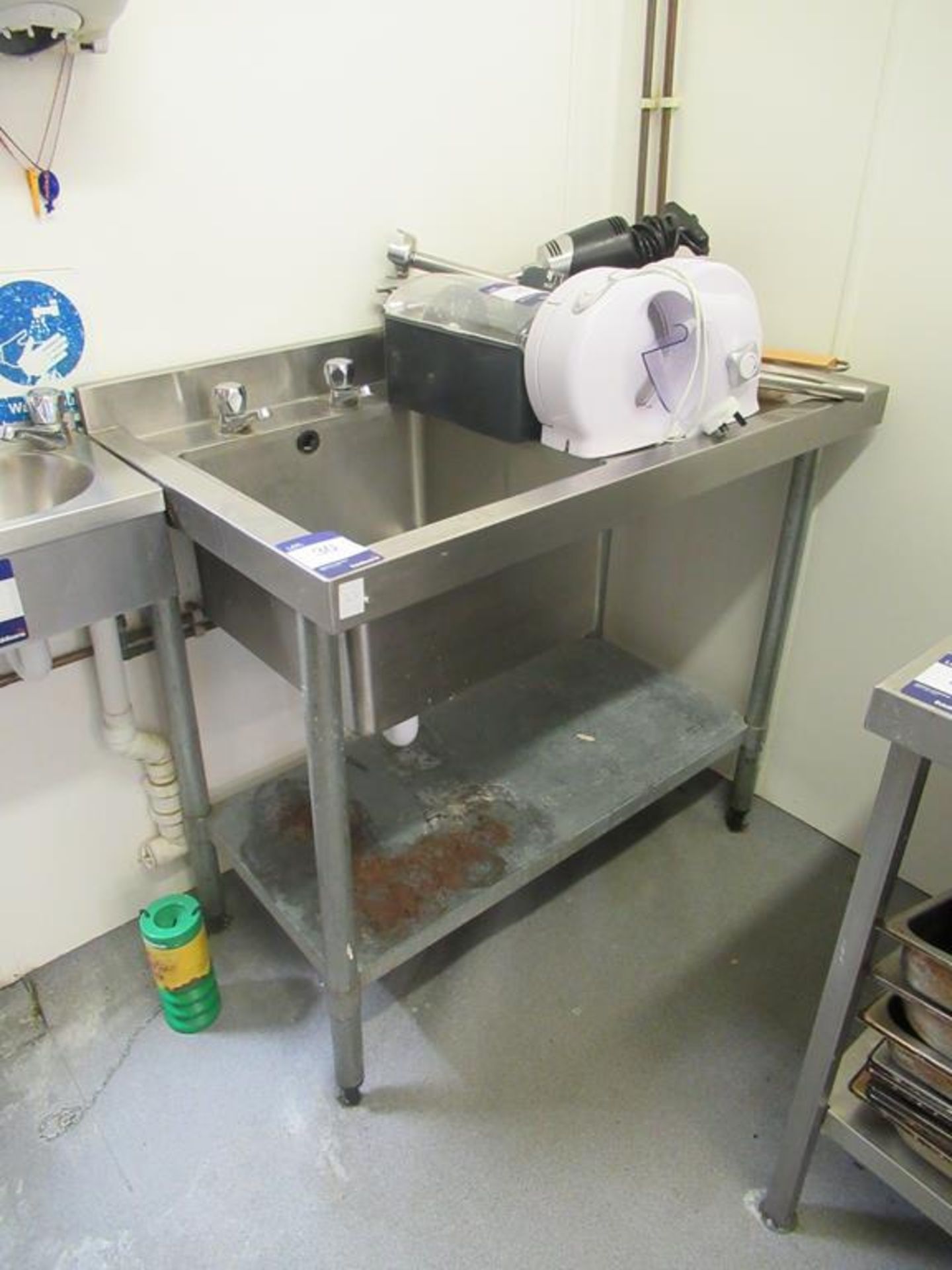 Stainless Steel Sink with RHD and Galvanised Steel Frame