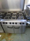 Falcon stainless steel 6 hob cooker