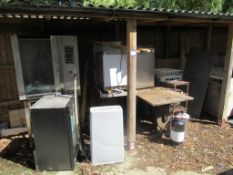 Contents to outside store inc BKI Combi Oven, Stainless Steel Fridge, Bottle Fridge, etc.