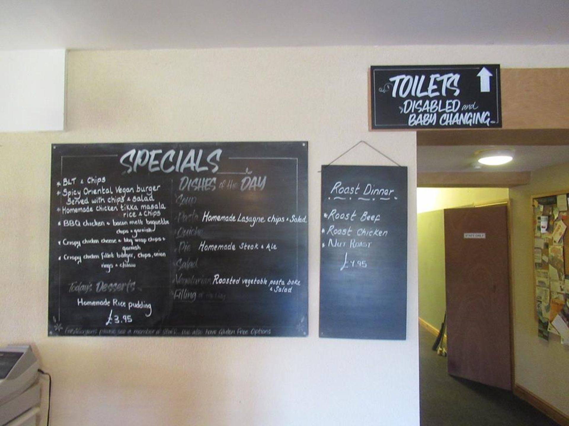 9 x Menu Chalk Black Boards - Image 4 of 7