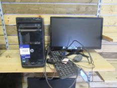 HP PC Tower with Acer Monitor, Mouse and Keyboard