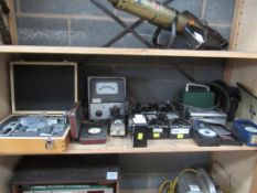 Shelf of test/calibration equipment