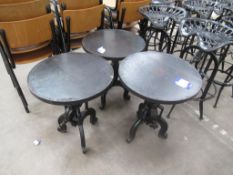 3 x Cast Base Tables