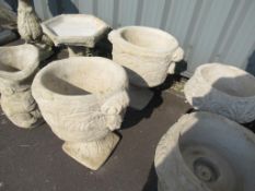 2 x round planters