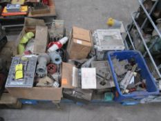 Various electric components, transformers, contact