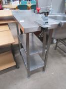 Stainless Steel Prep Table with Two Undertiers