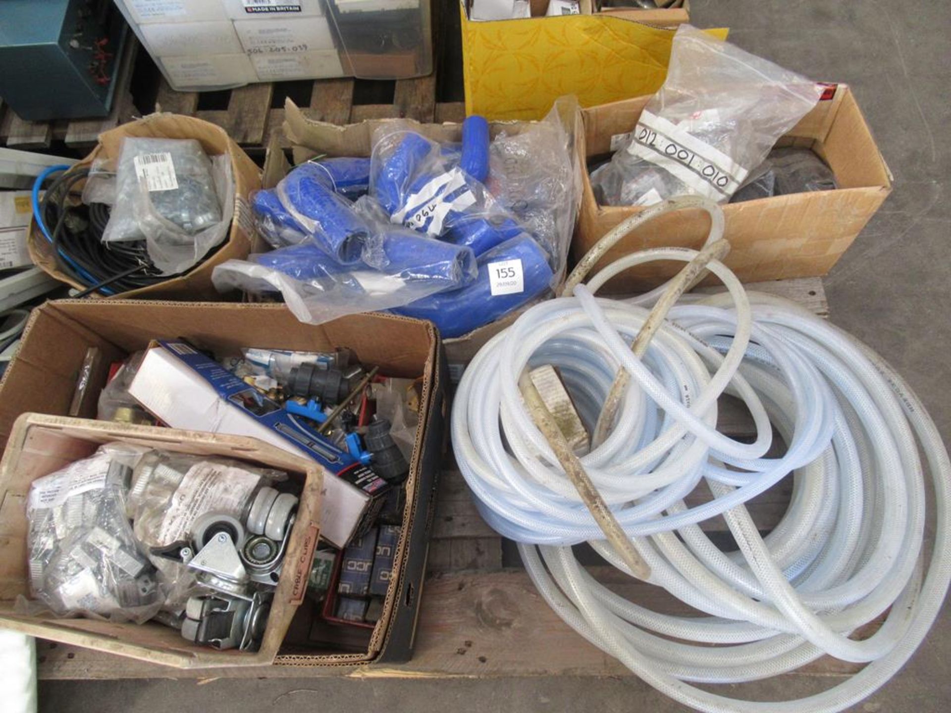 Pallet of piping, tubing, fittings etc.