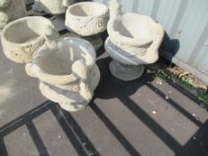 2 x 2 handled urn planters