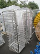 3 x stainless steel baking trolleys