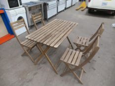 16 x Wooden Chairs and 4 x Tables