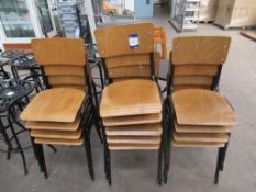 13 x Wooden Effect Chairs