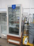 ISA Crystal Tower Display Fridge on Castors. Pleas