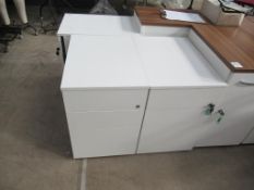 3 x three drawer pedestals