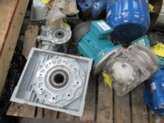 3 off Geared Motor Units , 1 off Large Gearbox , 1