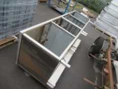 Large stainless steel commercial tray table unit