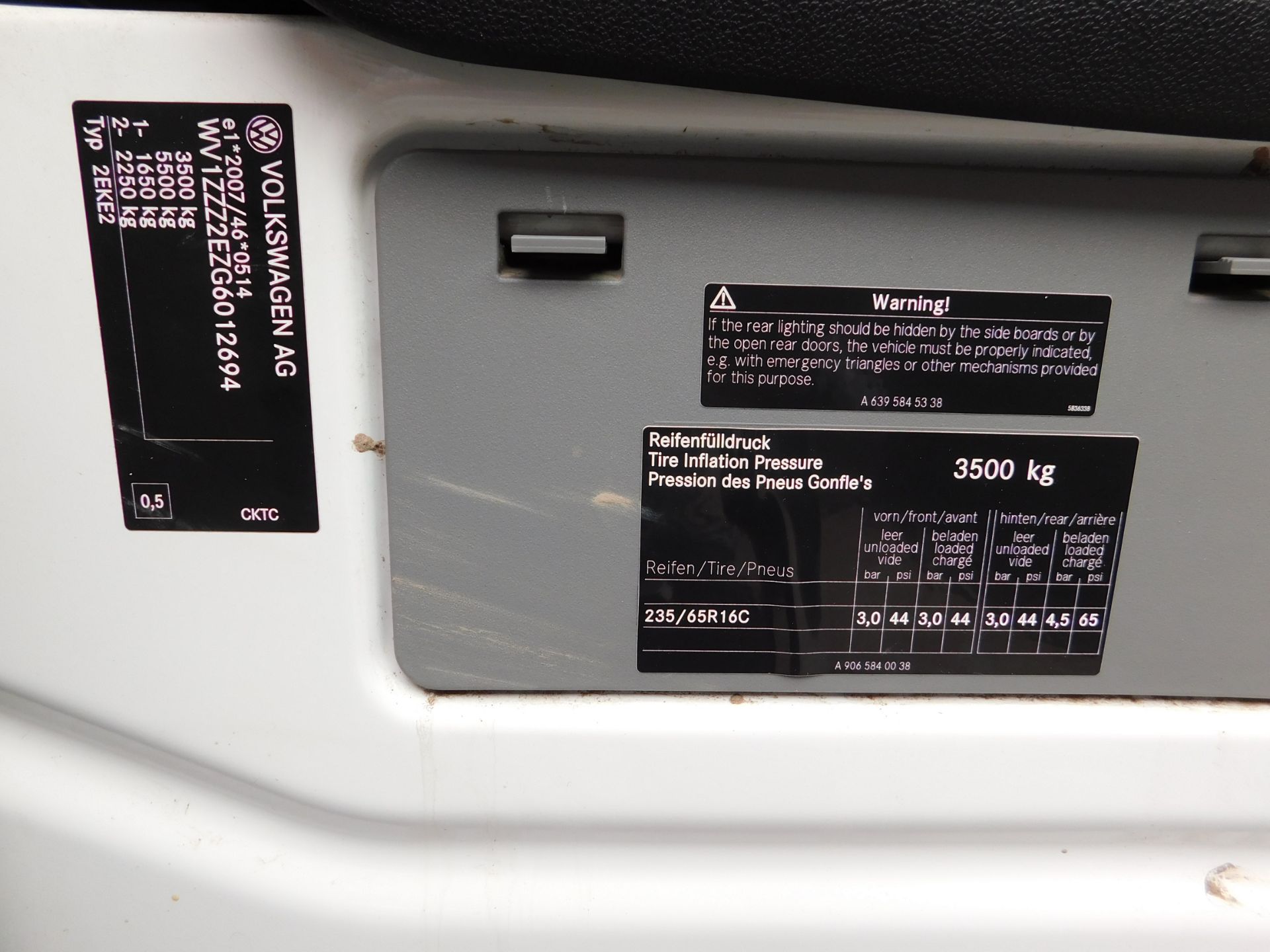 VW Crafter CR35 Startline TDI LWB panel van, 3500kg GVW, odometer reading 101,447 miles, - Image 12 of 13