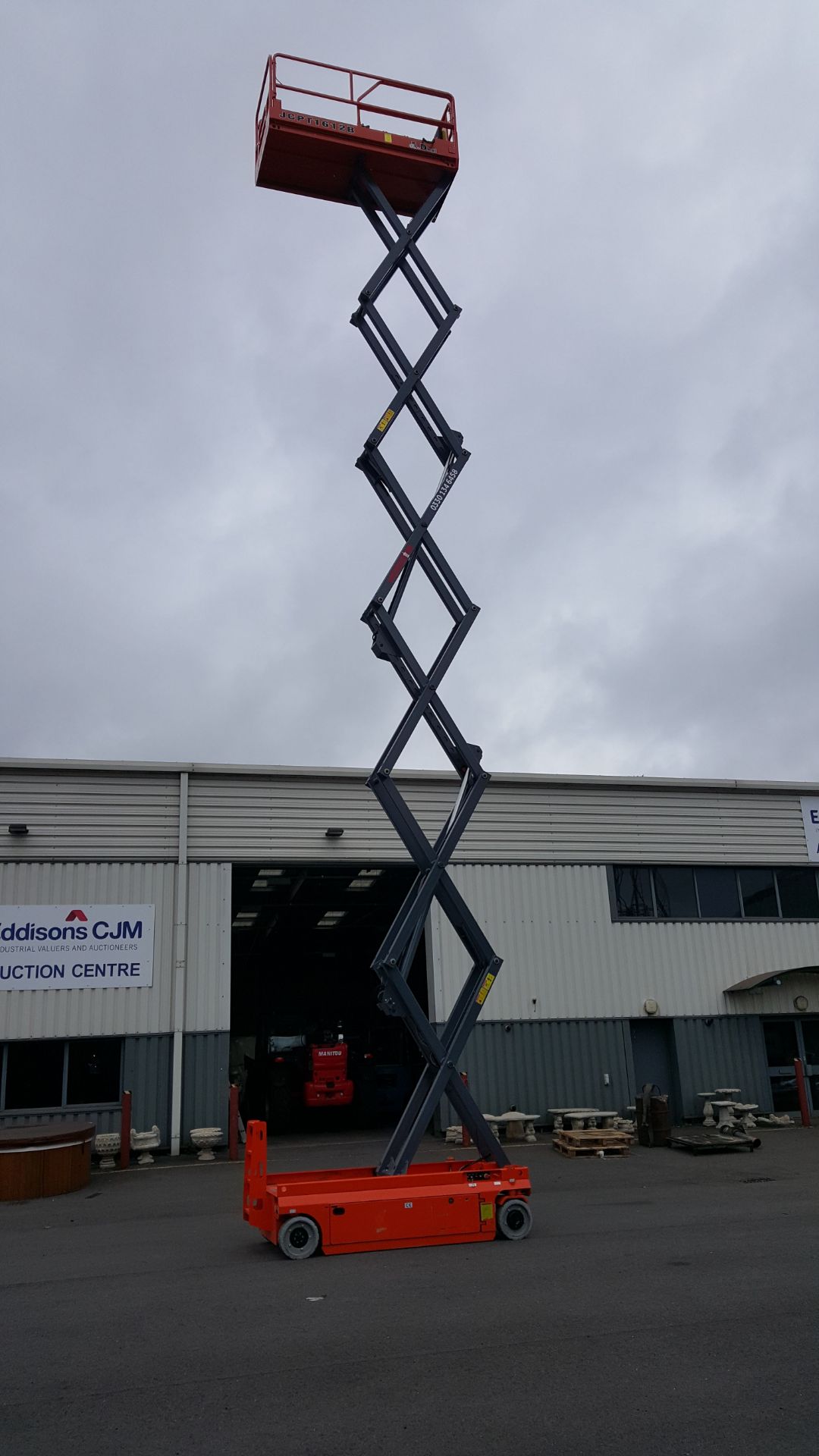 A 2019 Dingli JCPT 1612B 24V electric scissor lift