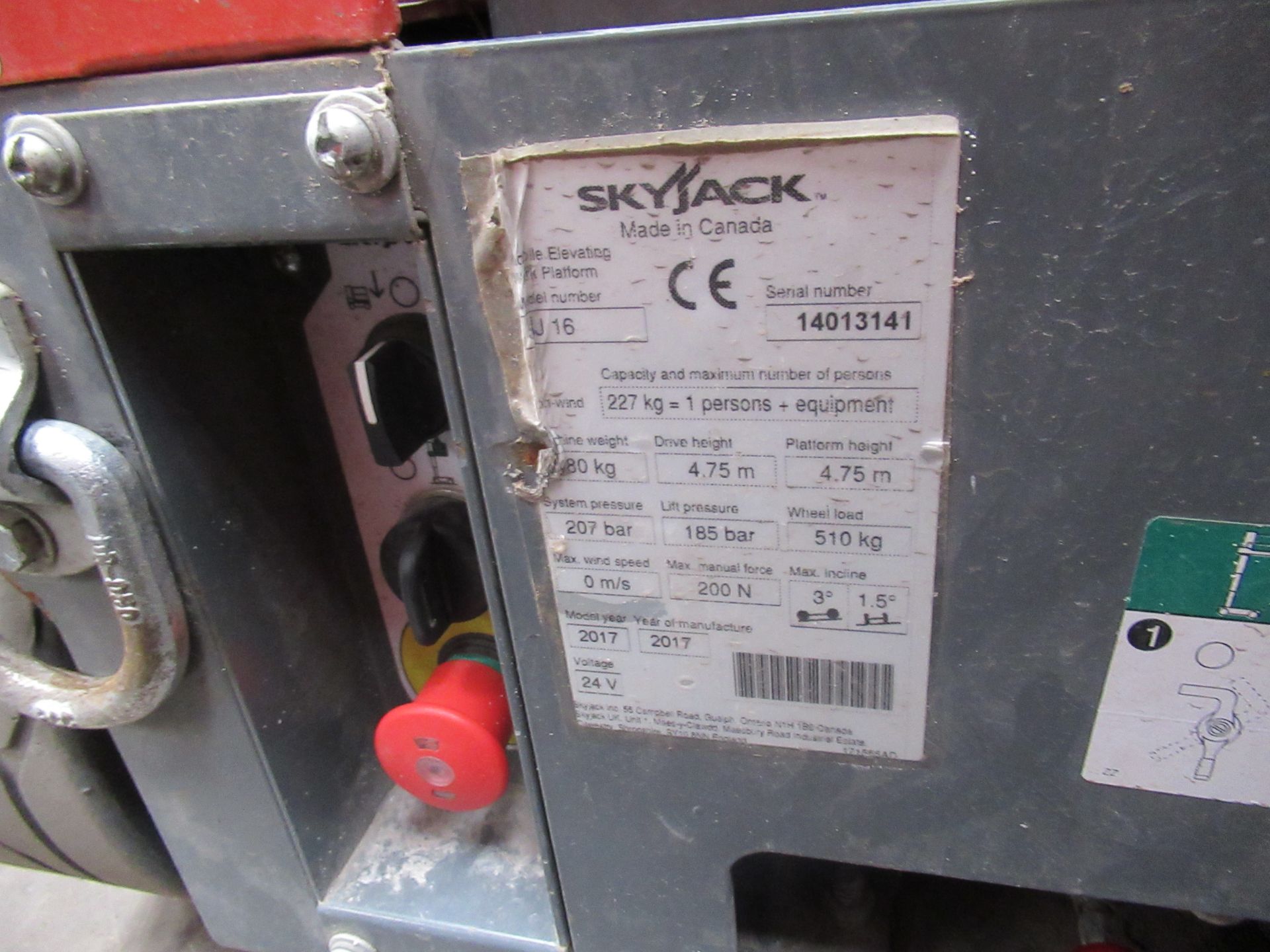 Skyjack SJ16 vertical mast lift - Image 3 of 4