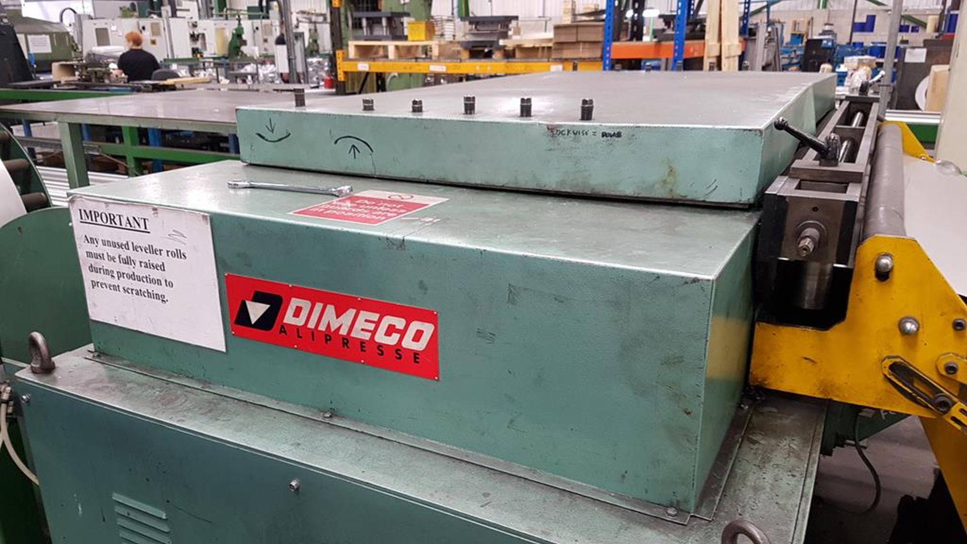 Dimeco 1300mm Cut to Length Line for Stainless Steel and Aluminium. Reserve £10,000 - Image 8 of 24