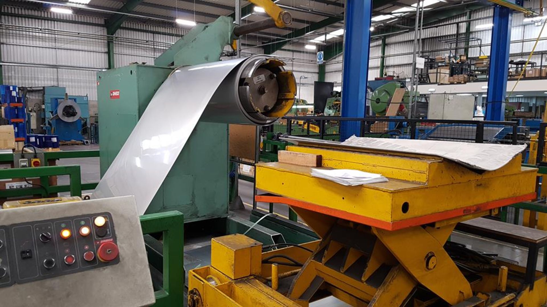 Dimeco 1300mm Cut to Length Line for Stainless Steel and Aluminium. Reserve £10,000