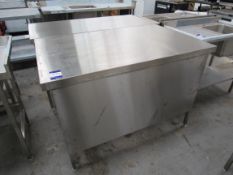 Stainless Steel Bench, 1350 x 850