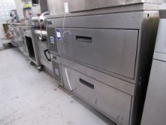 Adande Twin Drawer Counter Fridge