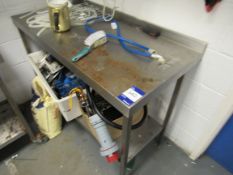 3 Various Stainless Steel Preparation Tables