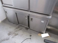 Stainless Steel 3-Door Cabinet