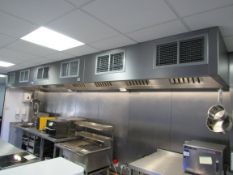 Stainless Steel Extraction Canopy and ducting to i