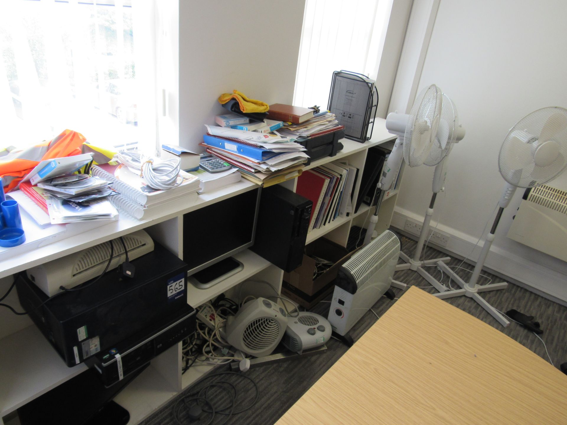 Large Quantity Sundry IT and Office equipment to Bookcase and area