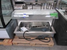 Stainless Steel Serving Counter, 1200 x 650