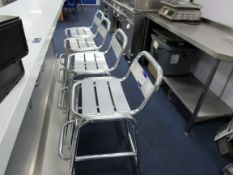 4x Aluminium Bar Stools