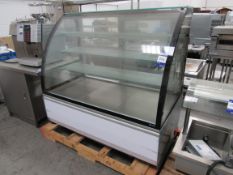 Glass Fronted Food Display Unit, 1400 x 800