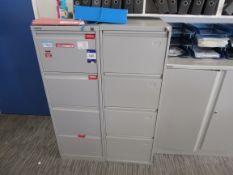 2 4 Drawer Filing Cabinets Grey