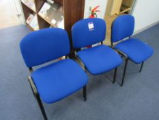 3 Upholstered Meeting Chairs