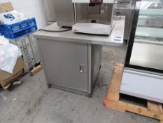 Stainless Steel Cupboard with work top, 1000 x 900