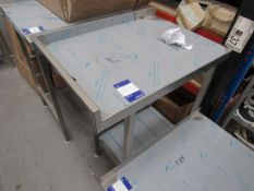 Stainless Steel Preparation Table with Rear & Left