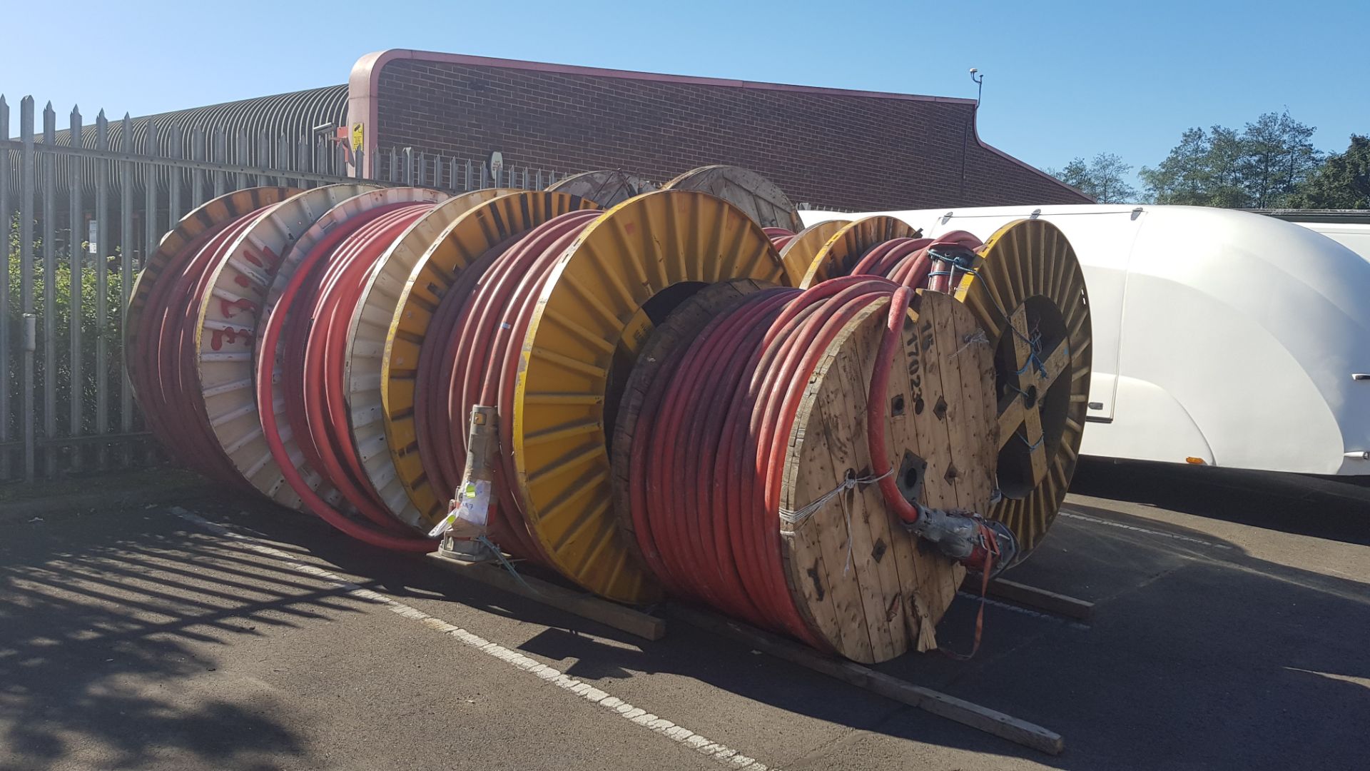 8 x Reels of Nexans High Voltage Cable Copper Core