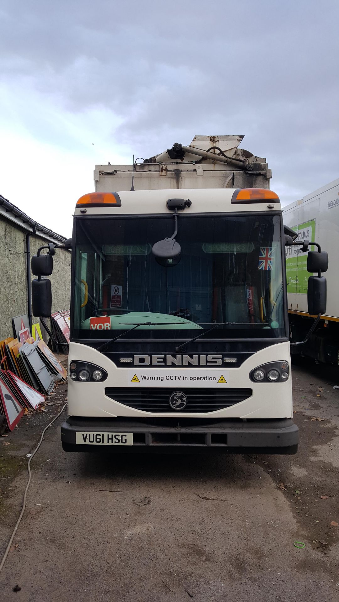 A 2011 Dennis Eagle Elite 3 bay toploader with Terberg TL32 body