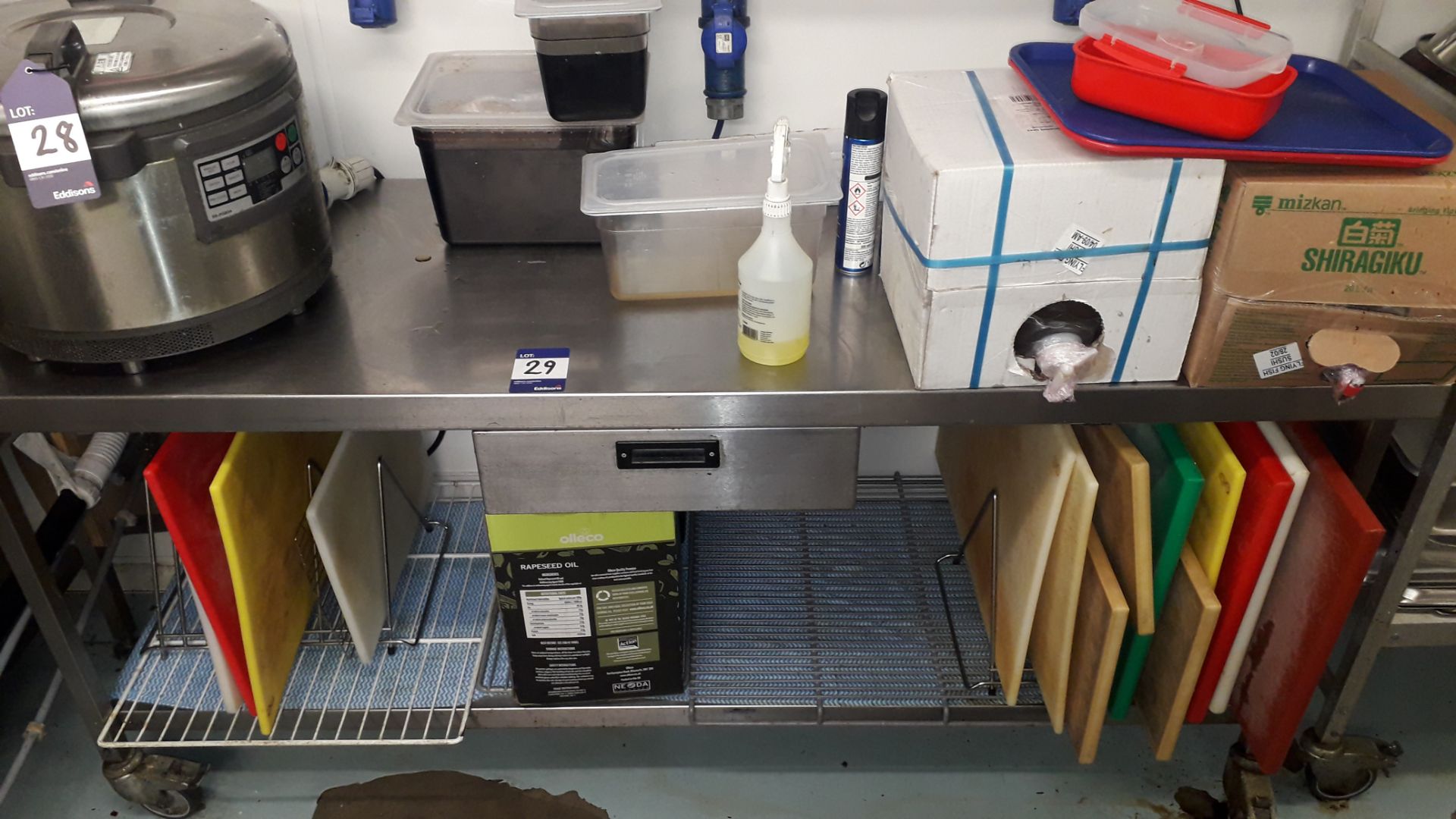 Stainless Steel Food Prep Table, 2,000mm fitted Cutlery Drawer – Located 85 Scoresby Street, London, - Image 2 of 2