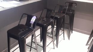 4 Pressed Steel Bar Stools – Located 85 Scoresby Street, London, SE1 0XN