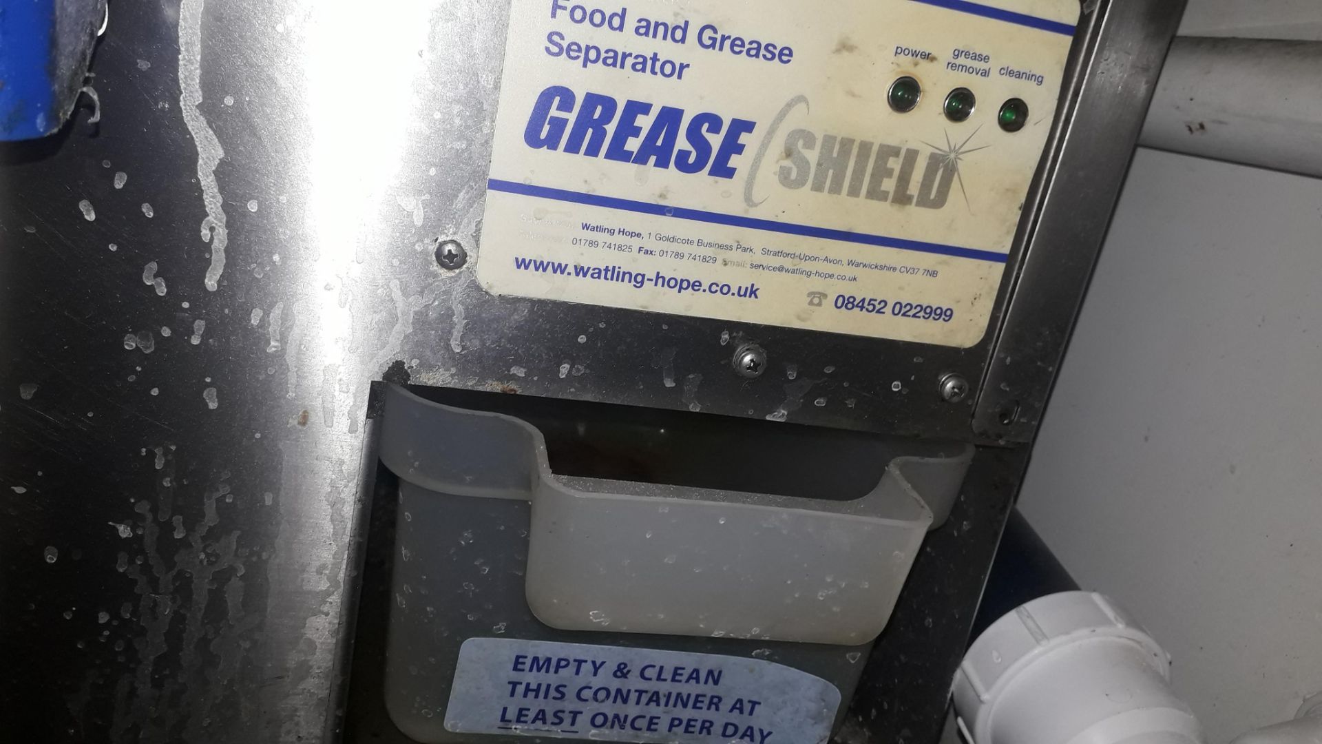 Grease Shield Grease Recovery Unit – Located 85 Sc - Image 4 of 4