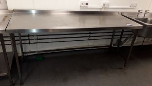 Stainless Steel Food Prep Table 2,000mm – Located Vivo, 57-58 Upper Street, London, N1 0NY